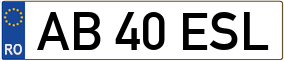 Trailer License Plate